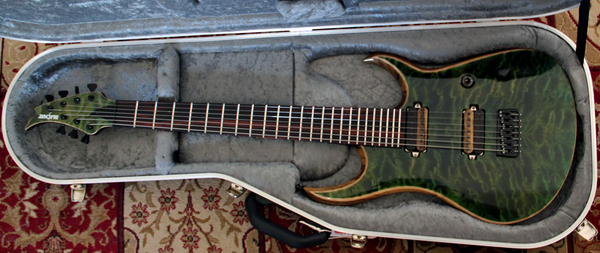 BlacKat Electric Guitar. DC 7 String