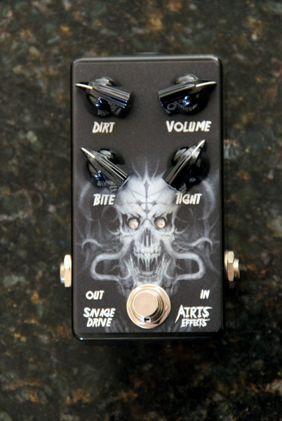 Airis Effects:  Savage Overdrive V3: Top Jacks. High Quality Hand Made Boutique Effects Unit.